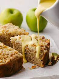 Baked Apples With Custard Sponge Topping